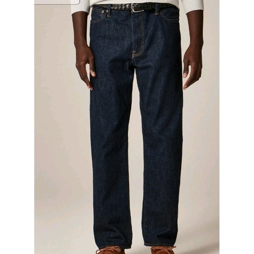 J.Crew Japanese Selvedge Classic Straight Leg Denim Jean 33x30 Nihon Menpu Mill - Picture 1 of 10